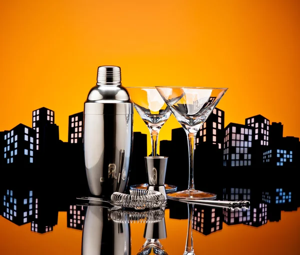 Metropolis Bartender tools — Stock Photo, Image
