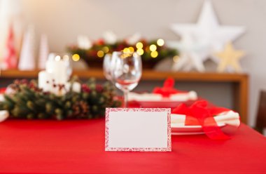 Kırmızı Noel sofra Kur