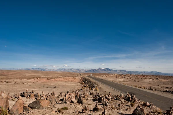 Camino de Arequipa a Chivay — Foto de Stock