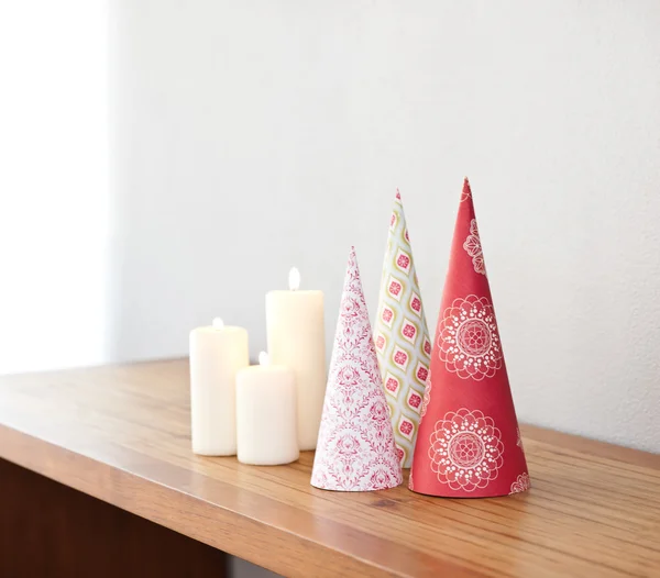Forma de cone decoração de Natal — Fotografia de Stock