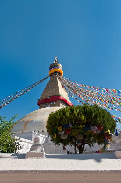 Boudhanath Stupa im Kathmandu-Tal, Nepal — Stockfoto