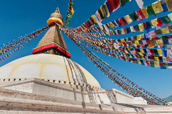 Boudhanath Stupa im Kathmandu-Tal, Nepal — Stockfoto