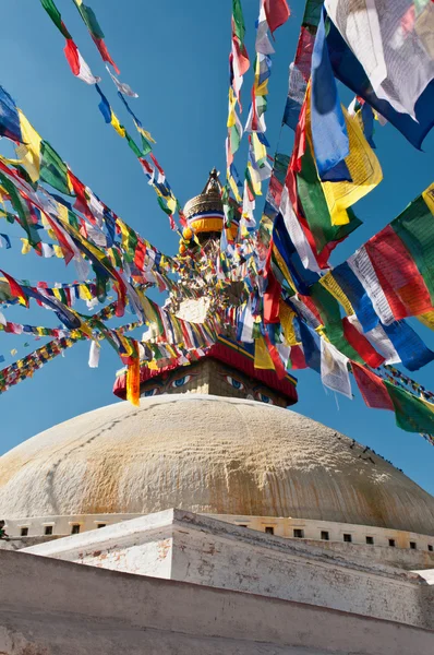 Boudhanath Stupa nella valle di Kathmandu, Nepal — Foto Stock