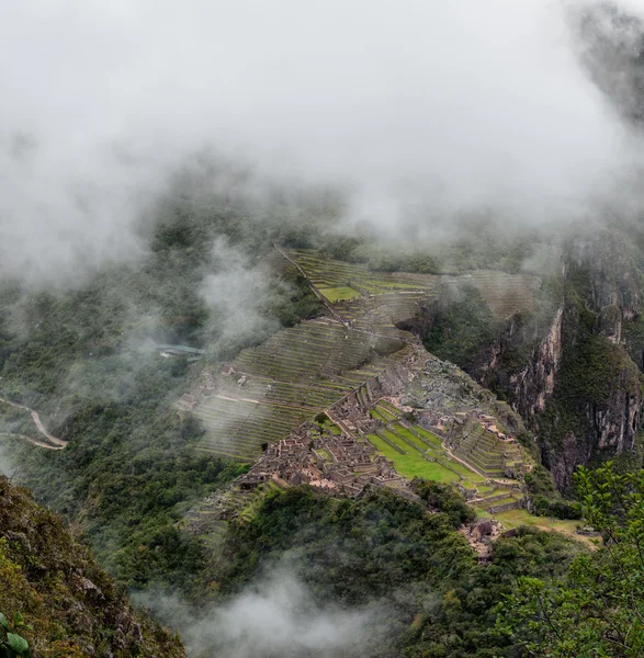 Machu picchu schöner Panoramablick — Stockfoto