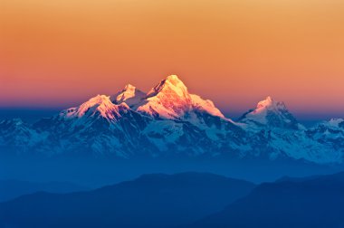 Himalaya Dağları görüntüden mt. shivapuri