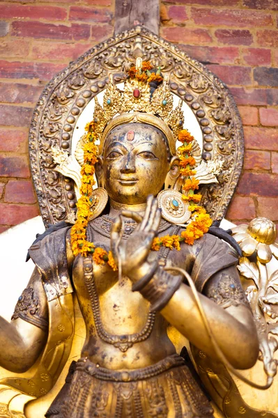 Scultura della divinità, Kathmandu, Piazza Durbar, Nepal — Foto Stock