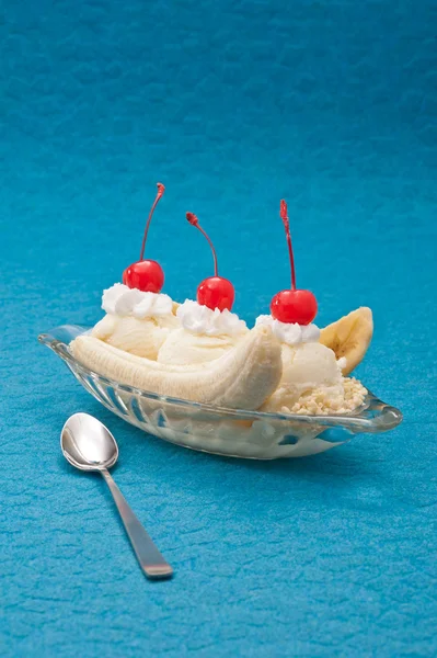 Sorvete banana split — Fotografia de Stock