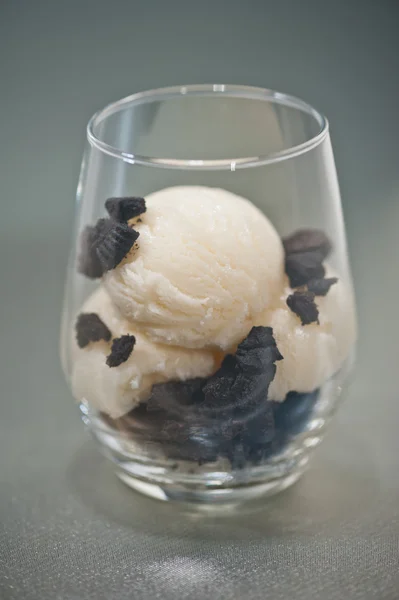 Cookies and Ice cream dessert — Stock Photo, Image