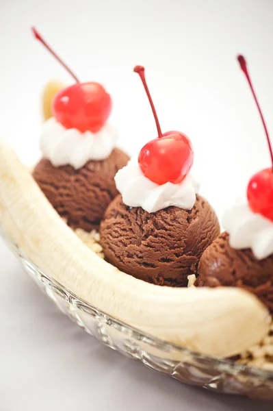 Banana Split Ice Cream — Stock Photo, Image