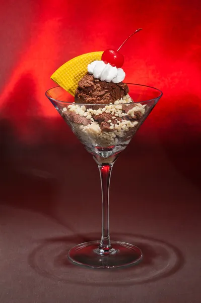 Schwarzwaelder Kirsch ice cream — Stock Photo, Image