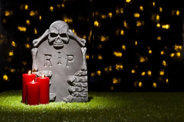 Halloween gravestone — Stock Photo, Image