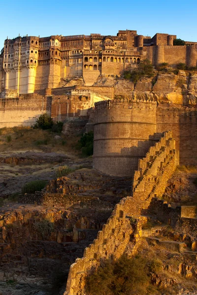 Mehrangarh fort i Jodhpur, Indien — Stockfoto