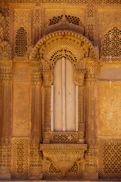 梅兰堡在焦特布尔，拉贾斯坦邦，印度的窗口细节 — 图库照片