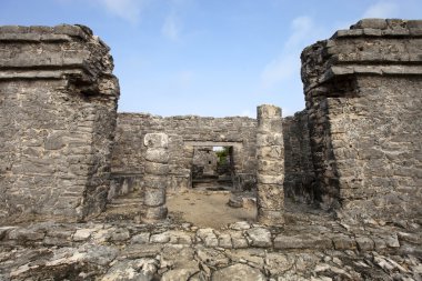 mayan ruins yakınındaki plaj, tulum, Meksika