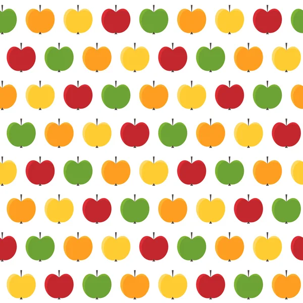Nahtloser Apfel-Hintergrund — Stockfoto