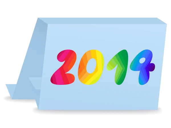 Nieuwe jaar 2014 illustratie — Stockvector