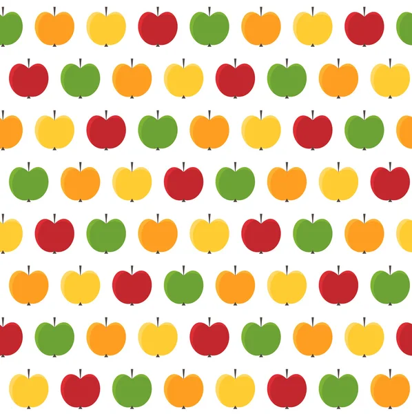 Seamless apple background — Stock Vector