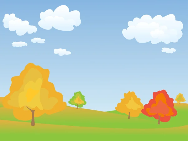 Vector herfst landschap — Stockvector