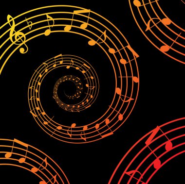 müzik sarmal arka plan