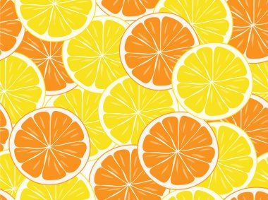 portakal ve limon dilim sorunsuz arka plan