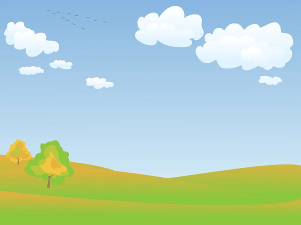 Vector otoño paisaje — Vector de stock