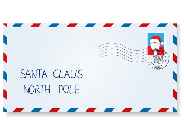 Letter to santa claus — Stok Vektör