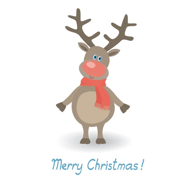 圣诞节例证以滑稽的鹿 — 图库矢量图片
