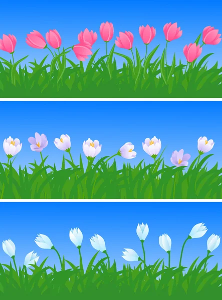 Frühlingsblumen — Stockvektor