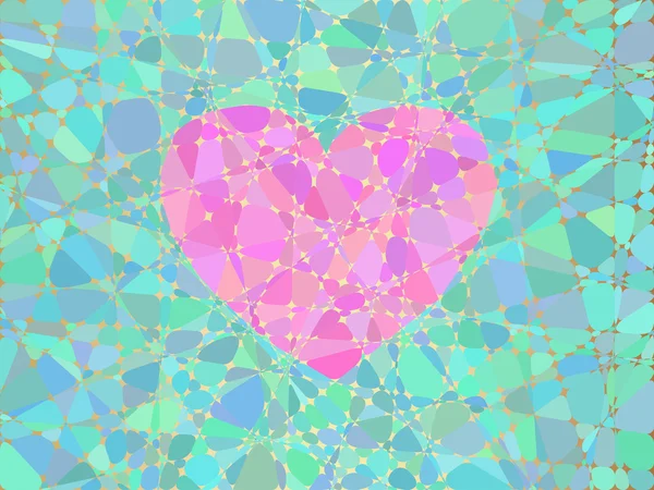 Сердце мозаики — стоковый вектор