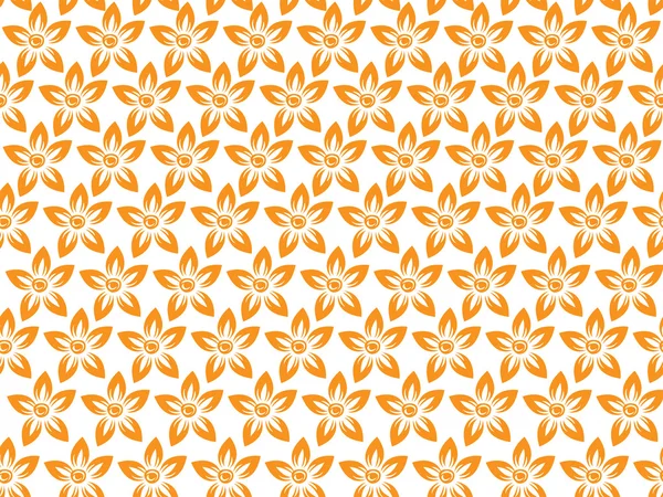 Vector seamless pattern of flowers — Stock Vector