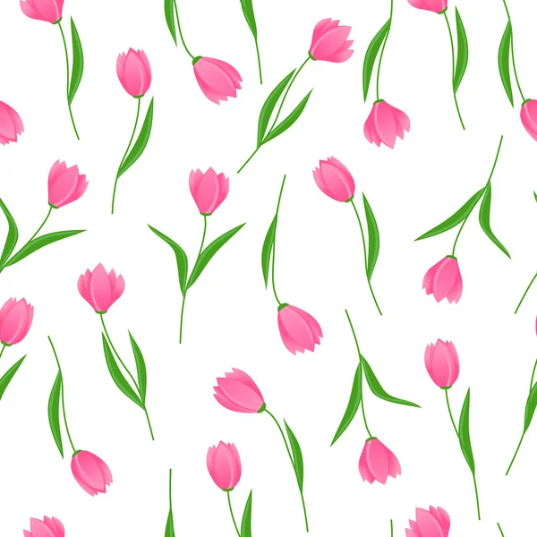 Vector naadloze patroon van bloemen — Stockvector