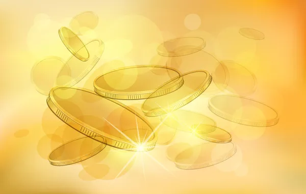 Gold coins — Stock Vector