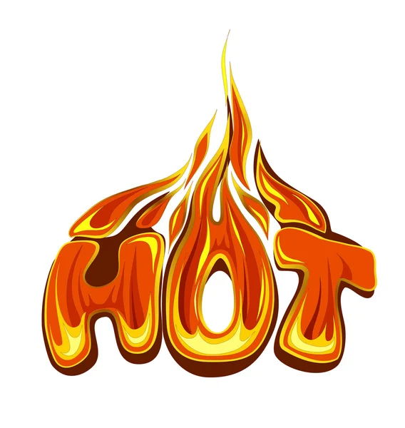 Fiery hot sale design template — Stock Vector