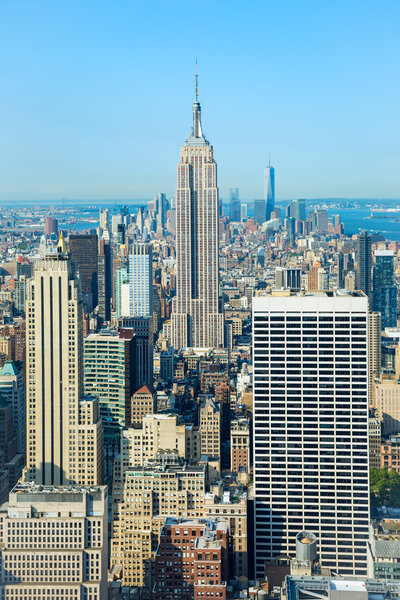 Empire state building of New York city