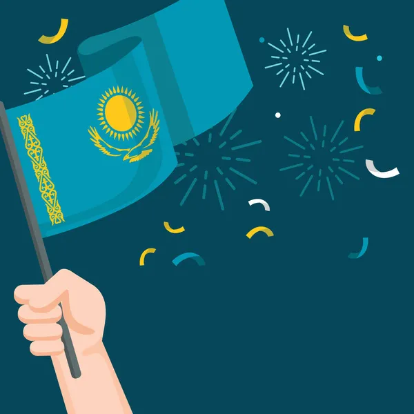 Καζακστάν Ημέρα Ανεξαρτησίας Εθνική Γιορτή — Διανυσματικό Αρχείο