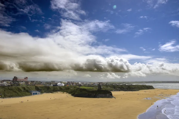 Ballybunion a városra és a strand — Stock Fotó