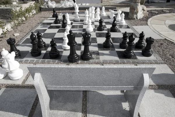 Jeu d'échecs géant — Photo