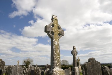 eski İrlandalı eski celtic mezarlığı
