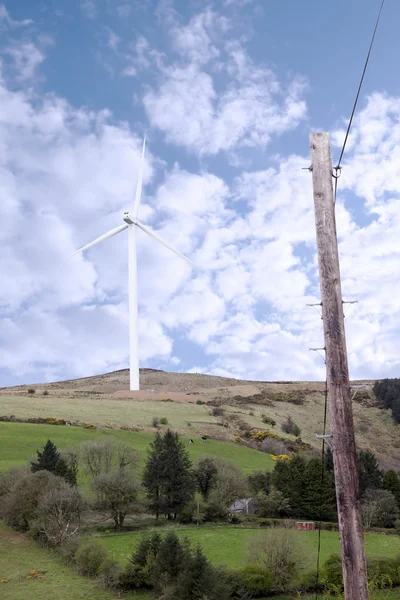 Windmill on the hills of Glenough — Stock Photo, Image