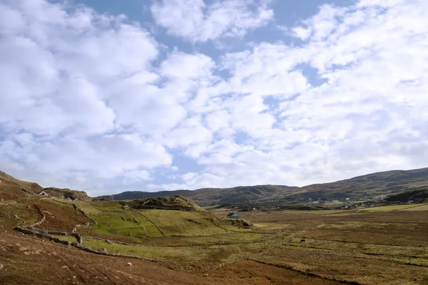 Fields on the hills of Malainn Mhoir — Stock Photo, Image