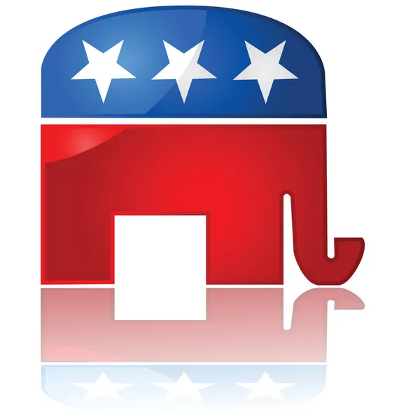 Republican Party icon — Stock Vector