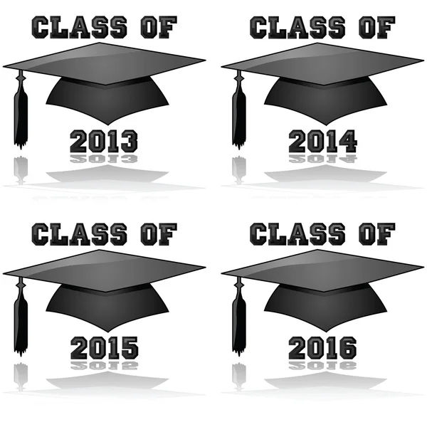 Classe de 2013 à 2016 — Image vectorielle
