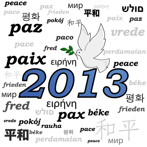 2013 peace — Stock Vector