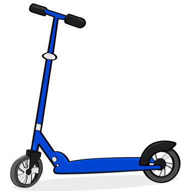 karikatür scooter