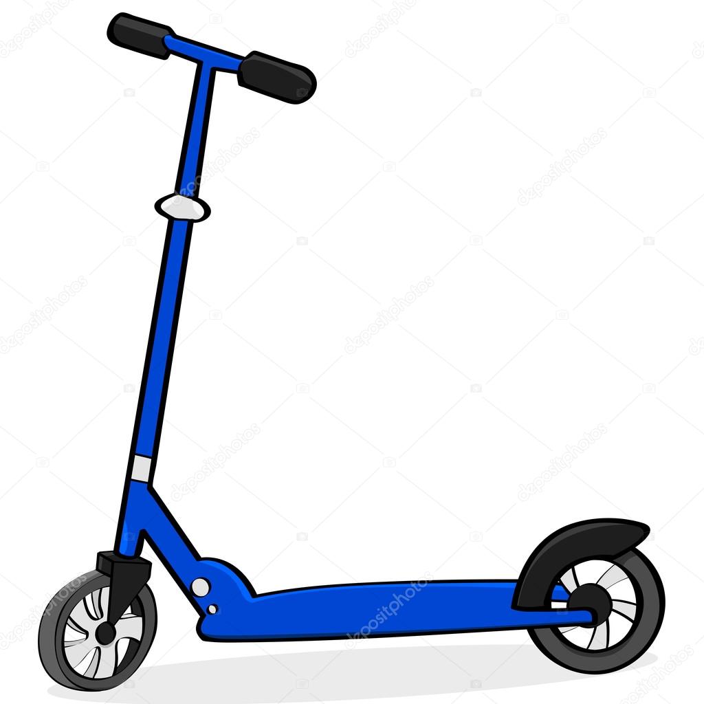 Cartoon scooter