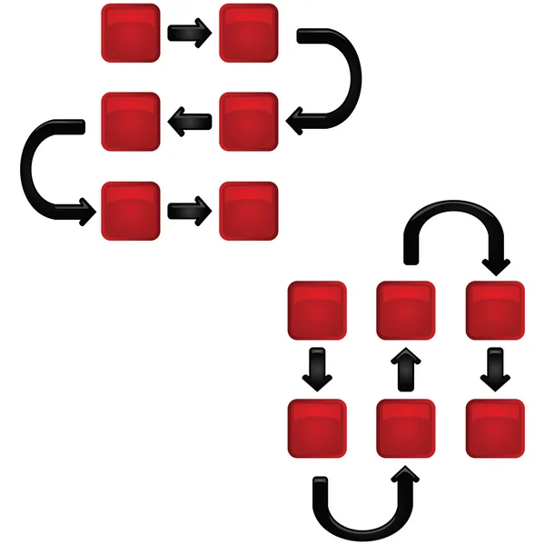 Marche à suivre — Image vectorielle