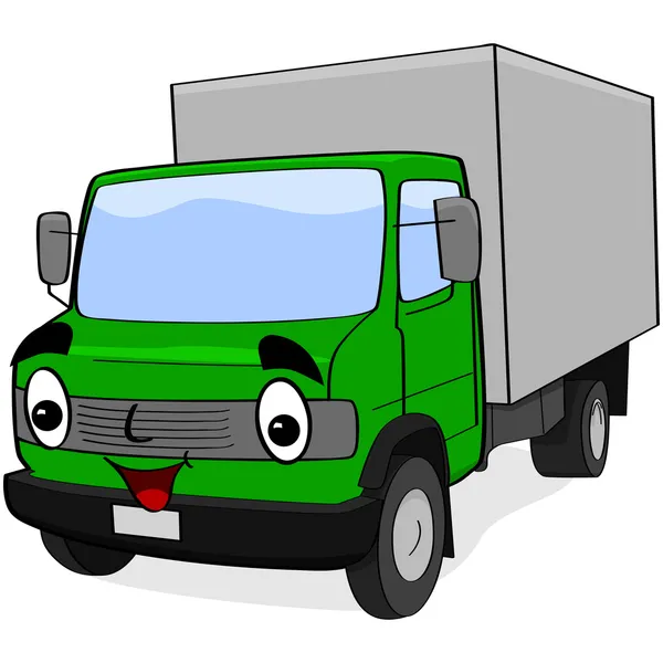Φορτηγό κινουμένων σχεδίων — Διανυσματικό Αρχείο