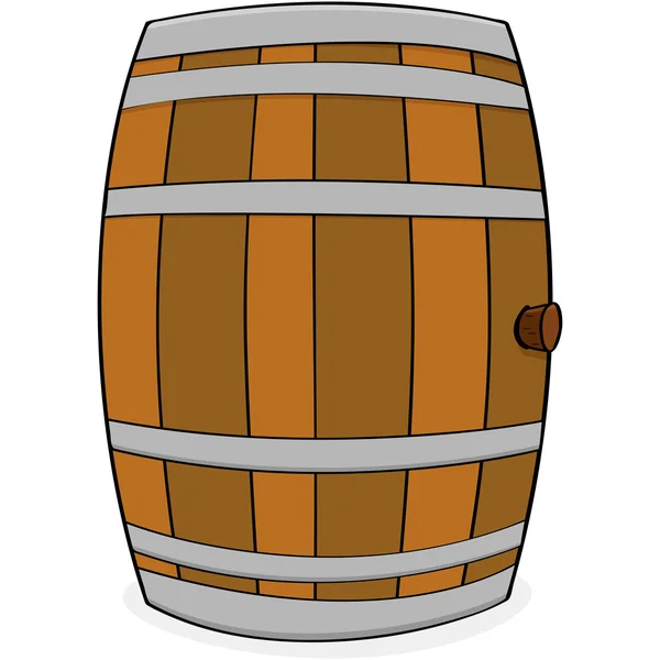 木製の樽 — ストックベクタ
