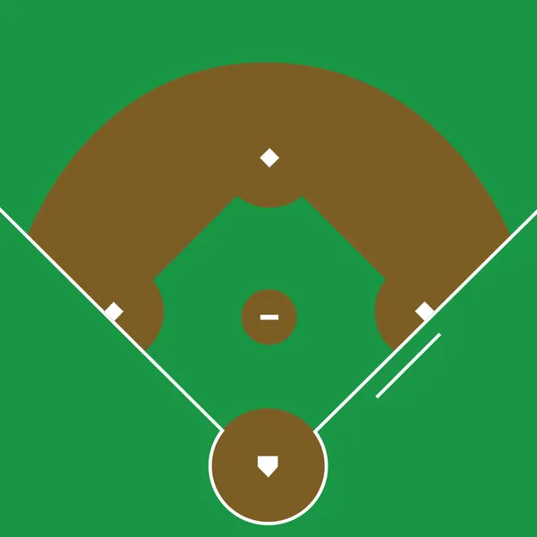 Baseballový diamant — Stockový vektor