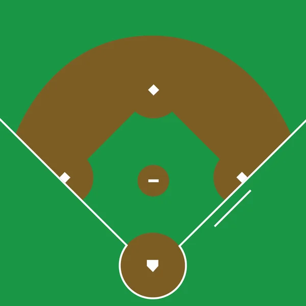 Diamante de beisebol —  Vetores de Stock